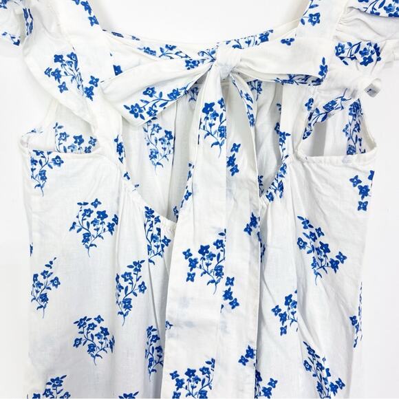 H&M Linen Floral Bow Dress - Picture 9 of 12